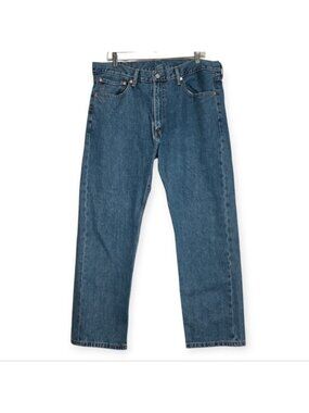 Levi's 505 Straight Leg Classic Cotton Jeans Men's Size 38x30